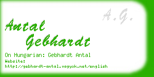 antal gebhardt business card